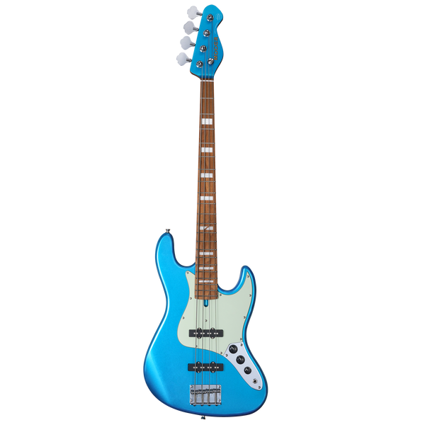 MOOER MBJ410 JZ-STYLE ELECTRIC BASS GUITAR (METAL BLUE)