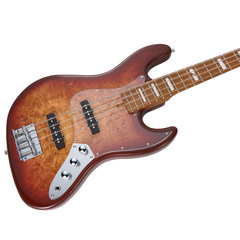 MOOER MBJ420 JZ-STYLE ELECTRIC BASS GUITAR (RED BURST)