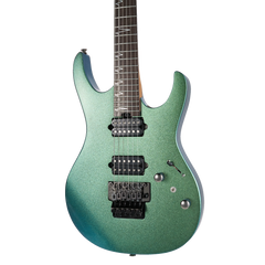 MOOER MMT100 FLOYD ROSE ELECTRIC GUITAR (AURORA GREEN)