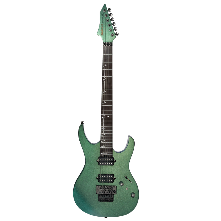 MOOER MMT100 FLOYD ROSE ELECTRIC GUITAR (AURORA GREEN)
