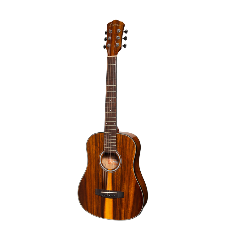 Martinez '51 Series' Acoustic-Electric Babe Traveller Guitar Teakwood (Gloss)