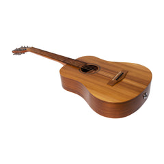Martinez Acoustic-Electric Gloss Babe Traveller Guitar (Jati-Teakwood)