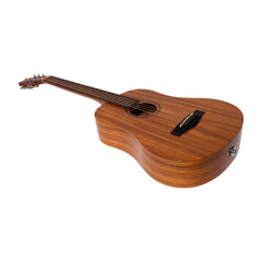Martinez Acoustic-Electric Gloss Babe Traveller Guitar (Koa)