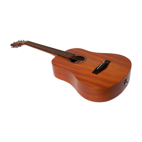 Martinez Acoustic-Electric Gloss Babe Traveller Guitar (Mahogany)