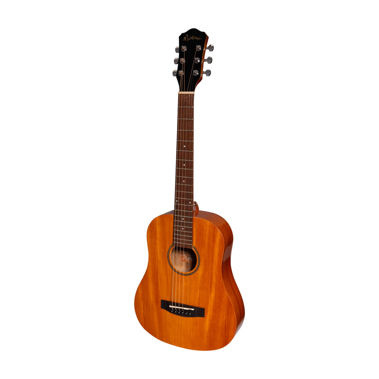 Martinez Acoustic-Electric Gloss Babe Traveller Guitar (Mahogany)