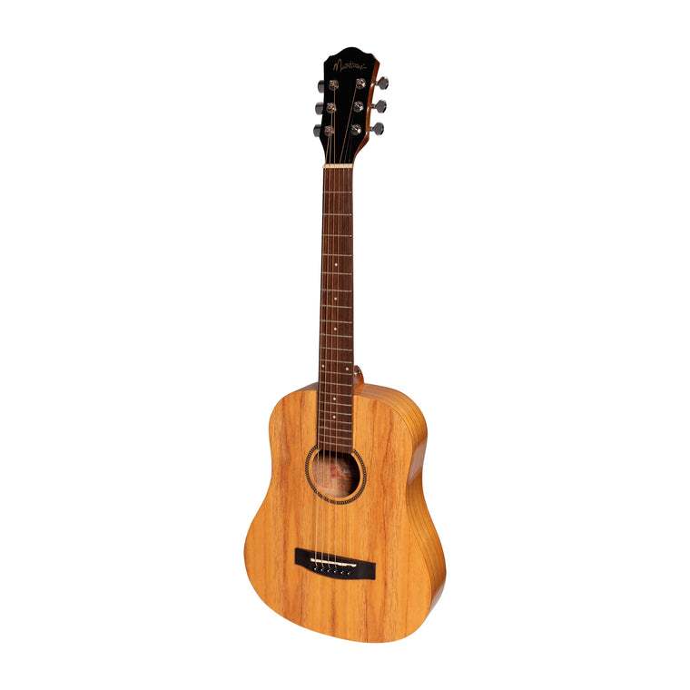 Martinez Acoustic-Electric Gloss Babe Traveller Guitar (Mindi-Wood)