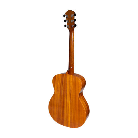 Martinez Acoustic-Electric Gloss Small Body Guitar Left Handed (Koa)