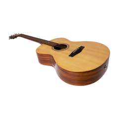 Martinez Acoustic-Electric Gloss Small Body Guitar (Spruce/Koa)
