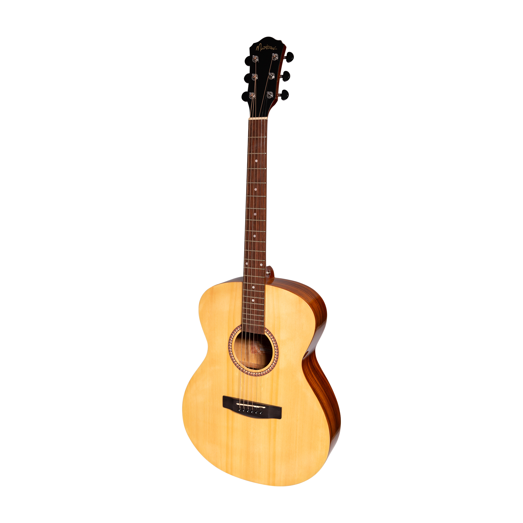 Martinez Acoustic-Electric Gloss Small Body Guitar (Spruce/Koa)