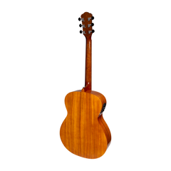 Martinez Acoustic-Electric Gloss Small Body Guitar with Built-In Tuner (Koa)