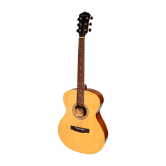 Martinez Acoustic-Electric Gloss Small Body Left Handed Guitar (Spruce/Koa)