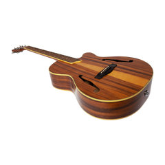 Martinez Jazz Hybrid Acoustic-Electric Gloss Small Body Cutaway Guitar (Koa)