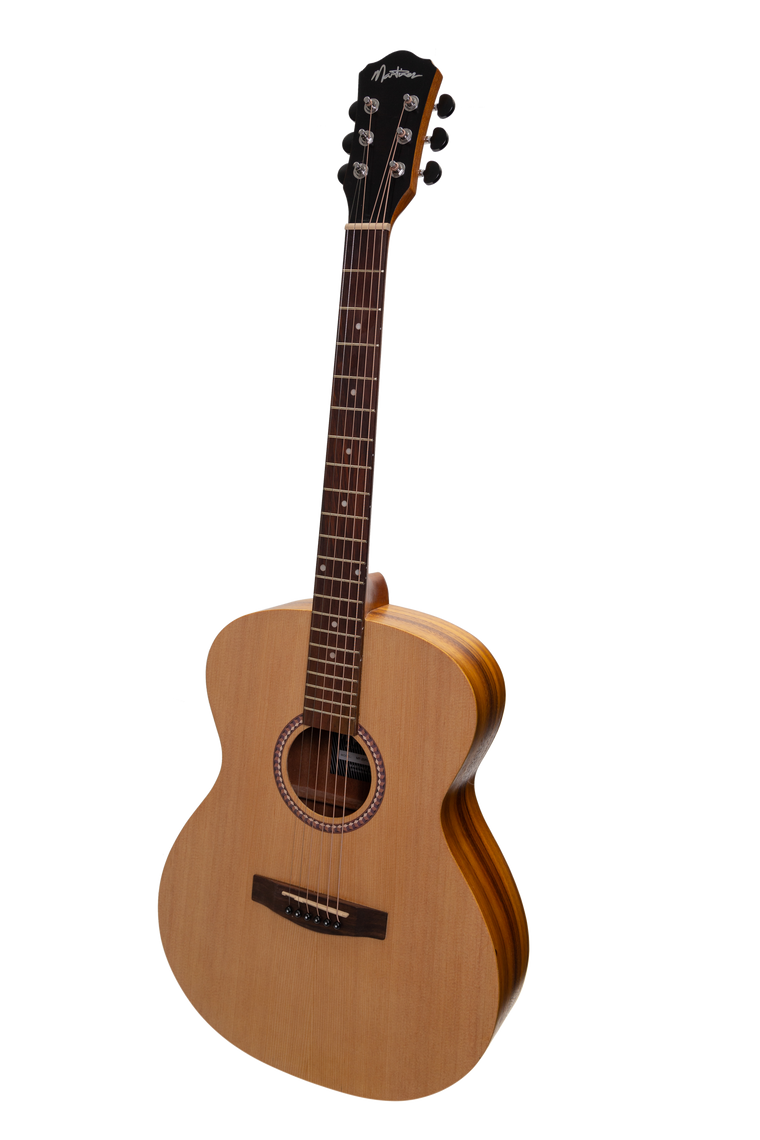 Martinez Left Handed Acoustic-Electric Small Body Guitar (Spruce/Koa)
