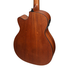 Martinez 'Natural Series' Solid Mahogany Top 12-String Acoustic-Electric Small Body Cutaway Guitar (Open Pore) *Left-hand option Available