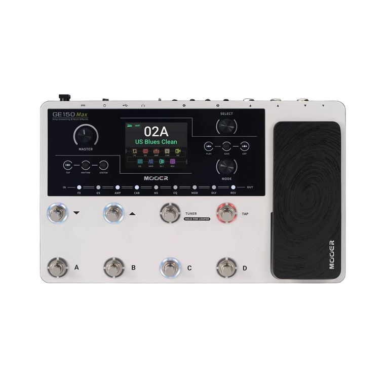 Mooer GE-150 Max Guitar Multi-Effects Processor (White)