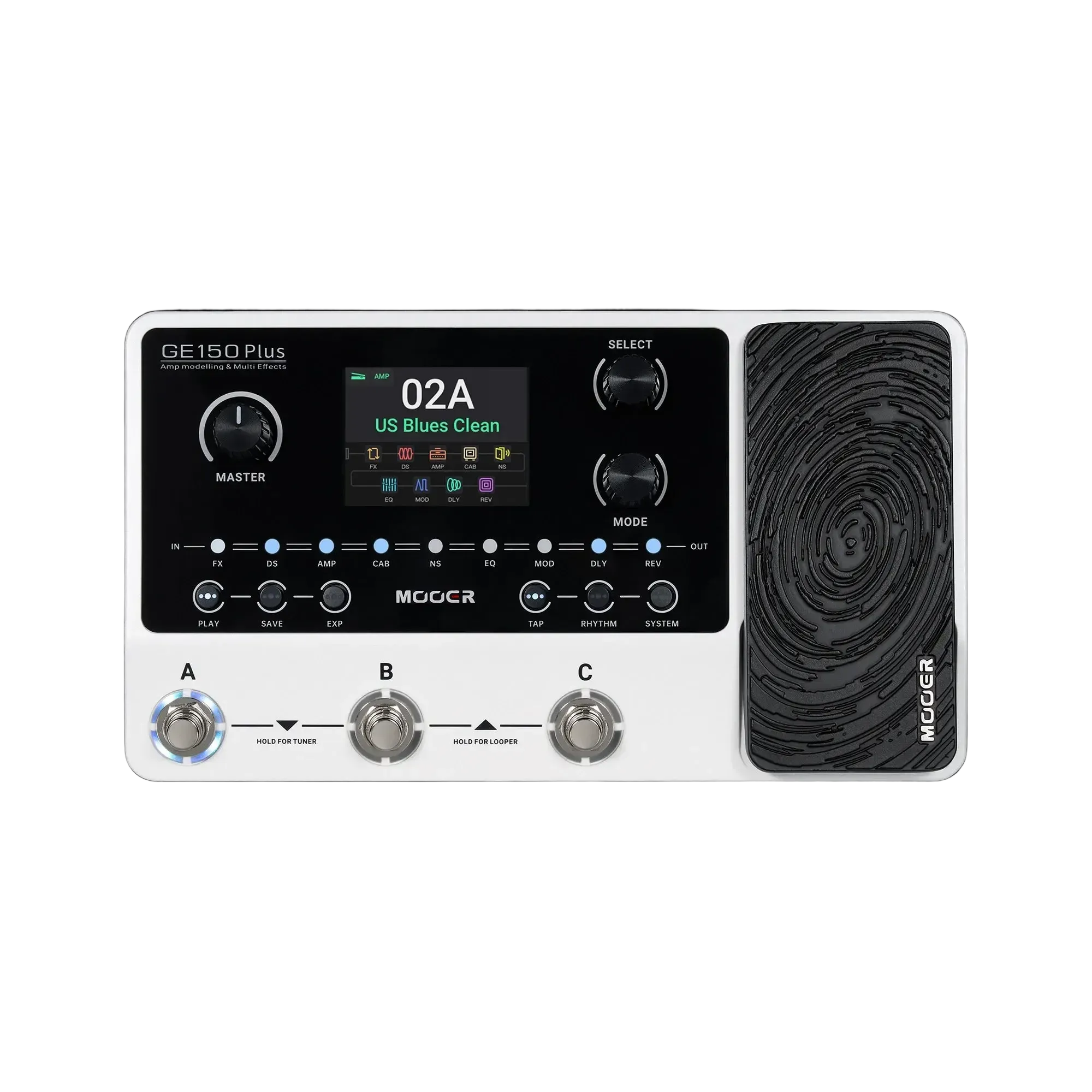 Mooer GE-150 Plus Guitar Multi-Effects Processor (White)