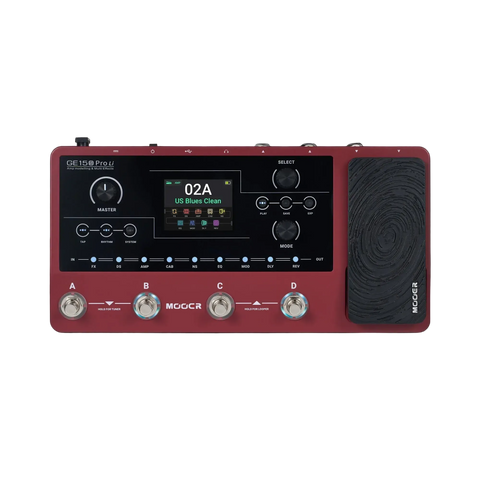 Mooer GE-150 Pro Li Guitar Multi-Effects Processor (Red)