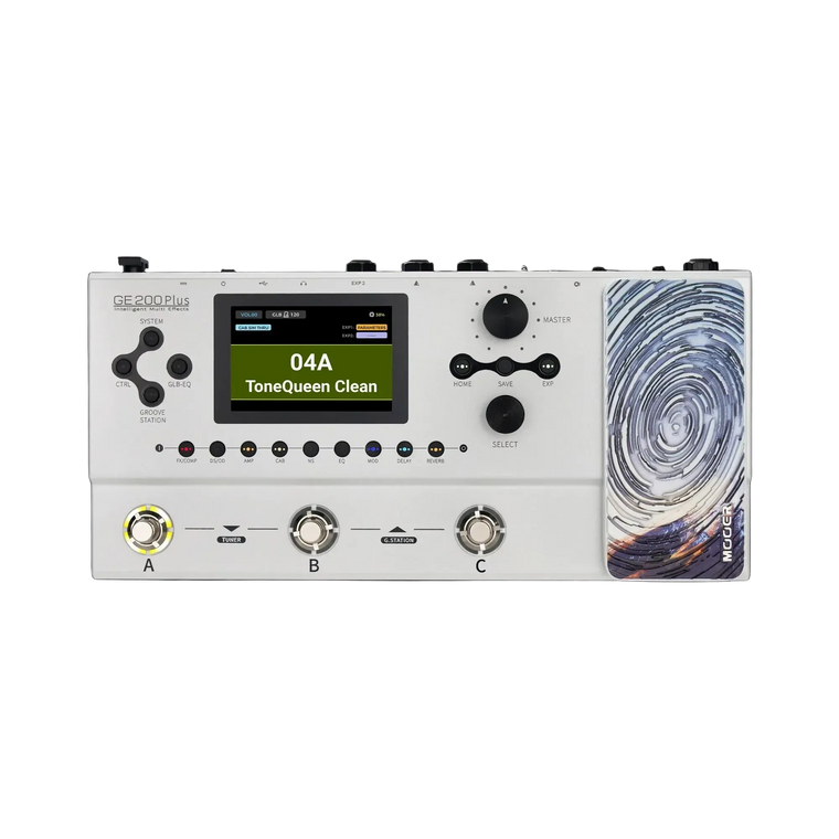 Mooer GE-200 Plus Guitar Multi-Effects Processor (White)