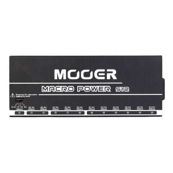 Mooer 'Macro Power' 12-Port Professional Effects Pedal Power Supply-MEP-MACP12
