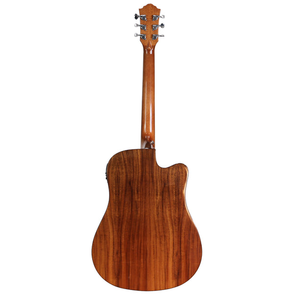 Ranch 'Series 48' Left Handed Dreadnought Cutaway Acoustic-Electric Guitar (Natural Gloss)