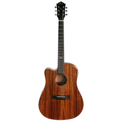 Ranch 'Series 48' Left Handed Dreadnought Cutaway Acoustic-Electric Guitar (Natural Gloss)