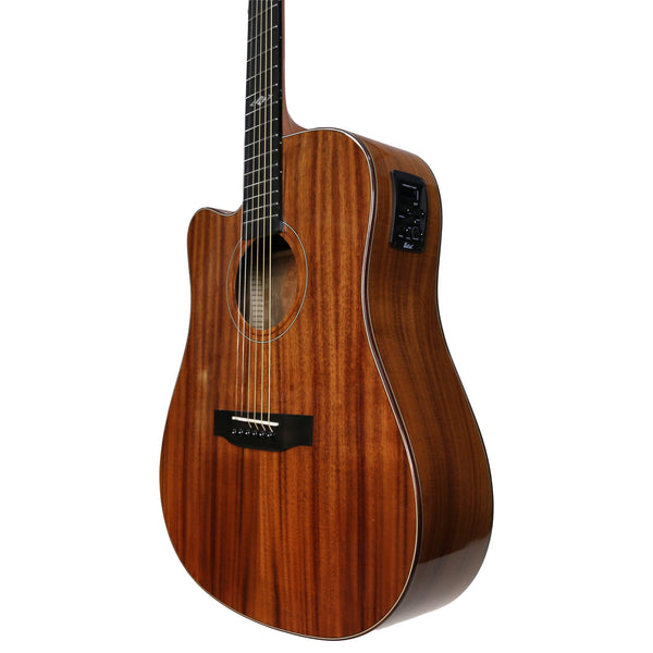 Ranch 'Series 48' Left Handed Dreadnought Cutaway Acoustic-Electric Guitar (Natural Gloss)