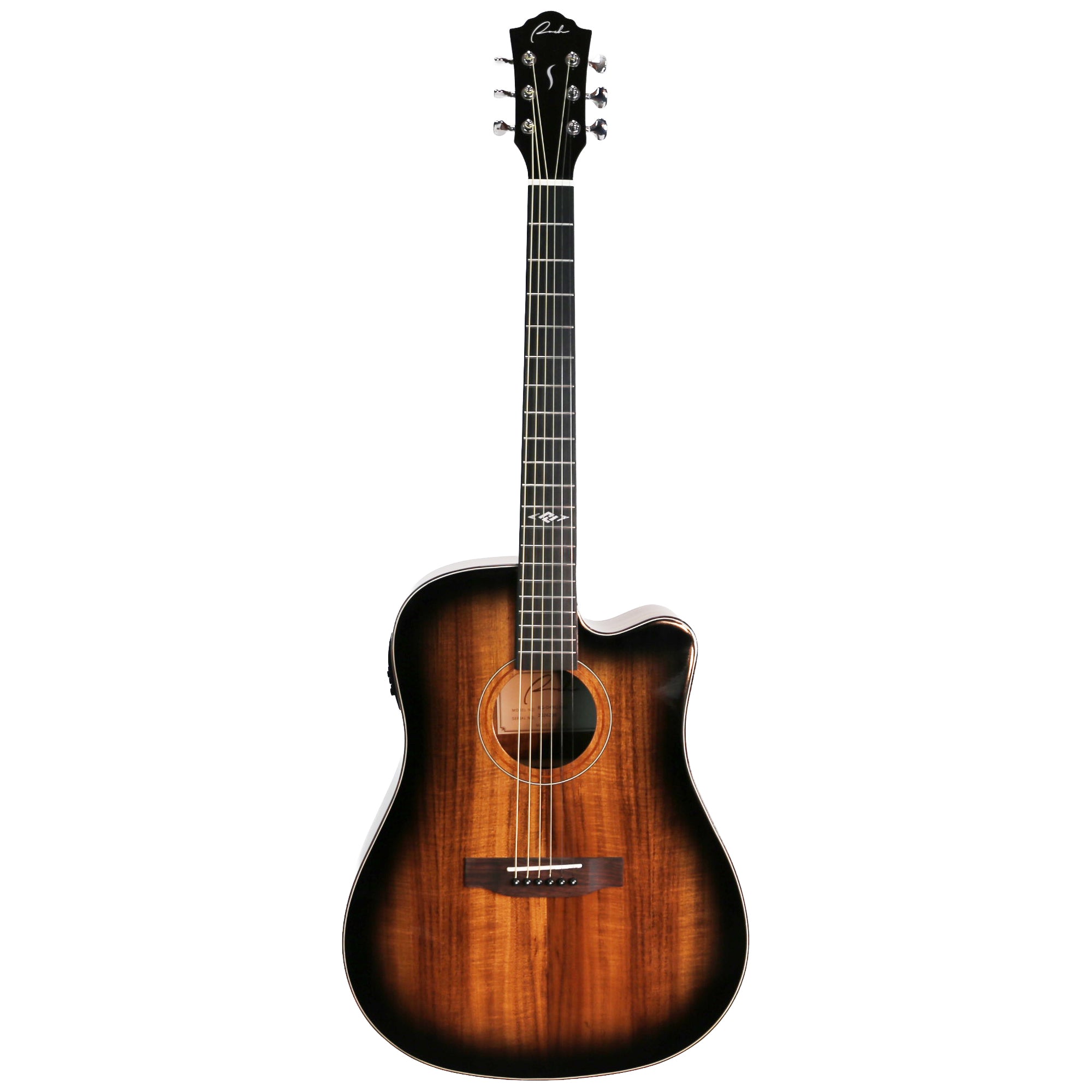 Ranch 'Series 49' Dreadnought Cutaway Acoustic-Electric Guitar (Blackburst Gloss)