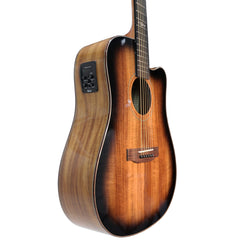 Ranch 'Series 49' Dreadnought Cutaway Acoustic-Electric Guitar (Blackburst Gloss)
