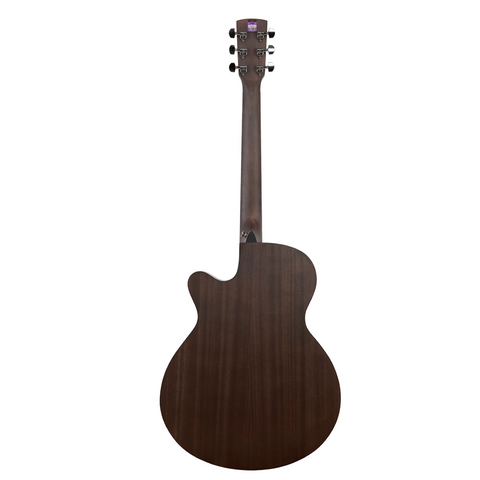 Saga '600 Series' Spruce Top Folk Acoustic-Electric Cutaway Guitar (Natural)