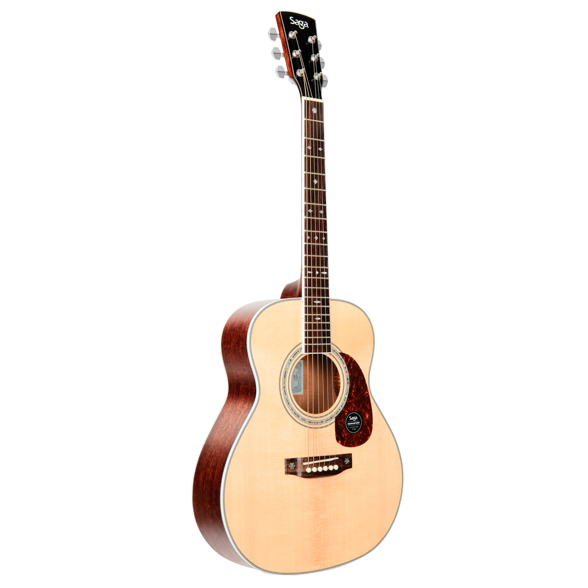 Saga A1 Mini All Solid Acoustic Guitar (Natural)