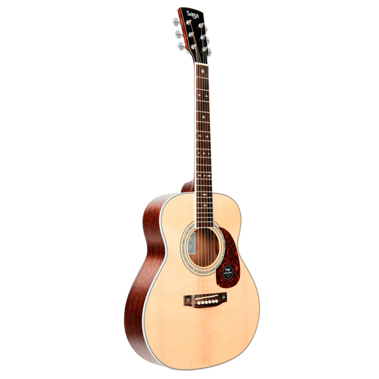 Saga A1 Mini All Solid Acoustic Guitar (Natural)