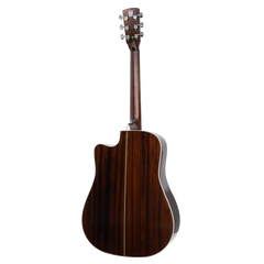 Saga A1DCE All Solid Spruce Sapele Acoustic-Electric Guitar (Natural)