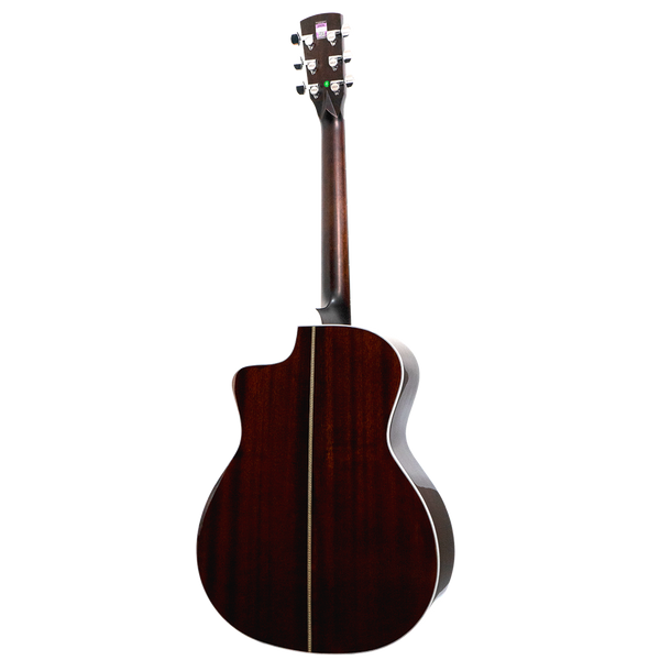 Saga A1GCE All Solid Spruce Sapele Acoustic-Electric Guitar (Natural)