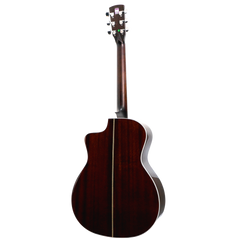 Saga A1GCE All Solid Spruce Sapele Acoustic-Electric Guitar (Natural)