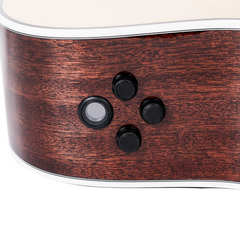 Saga A1DCE All Solid Spruce Sapele Acoustic-Electric Guitar (Natural)