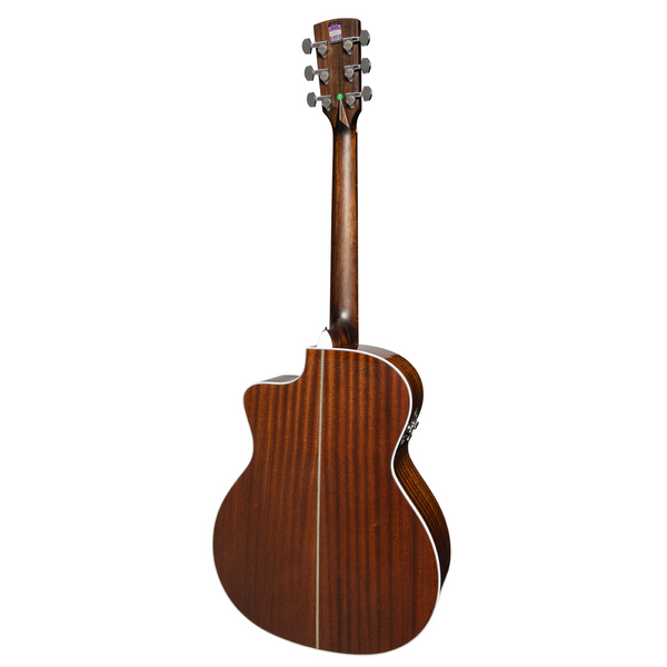 Saga A1GCE All Solid Spruce Sapele Acoustic-Electric Guitar (Retro)