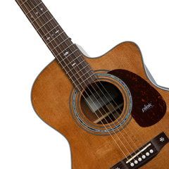 Saga A1GCE All Solid Spruce Sapele Acoustic-Electric Guitar (Retro)