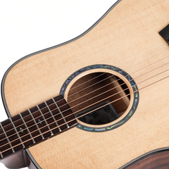 Saga BB1 All Solid Small Body Travel Acoustic Guitar (Natural)