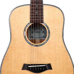 Saga BB1 All Solid Small Body Travel Acoustic Guitar (Natural)