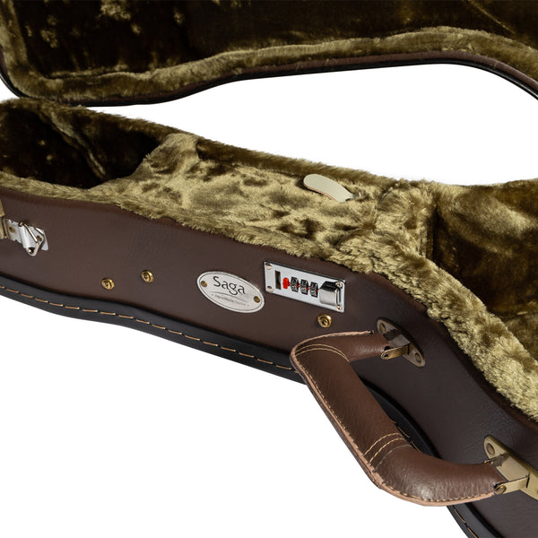 Saga OL18 All Solid Folk Acoustic-Electric Guitar (Natural)