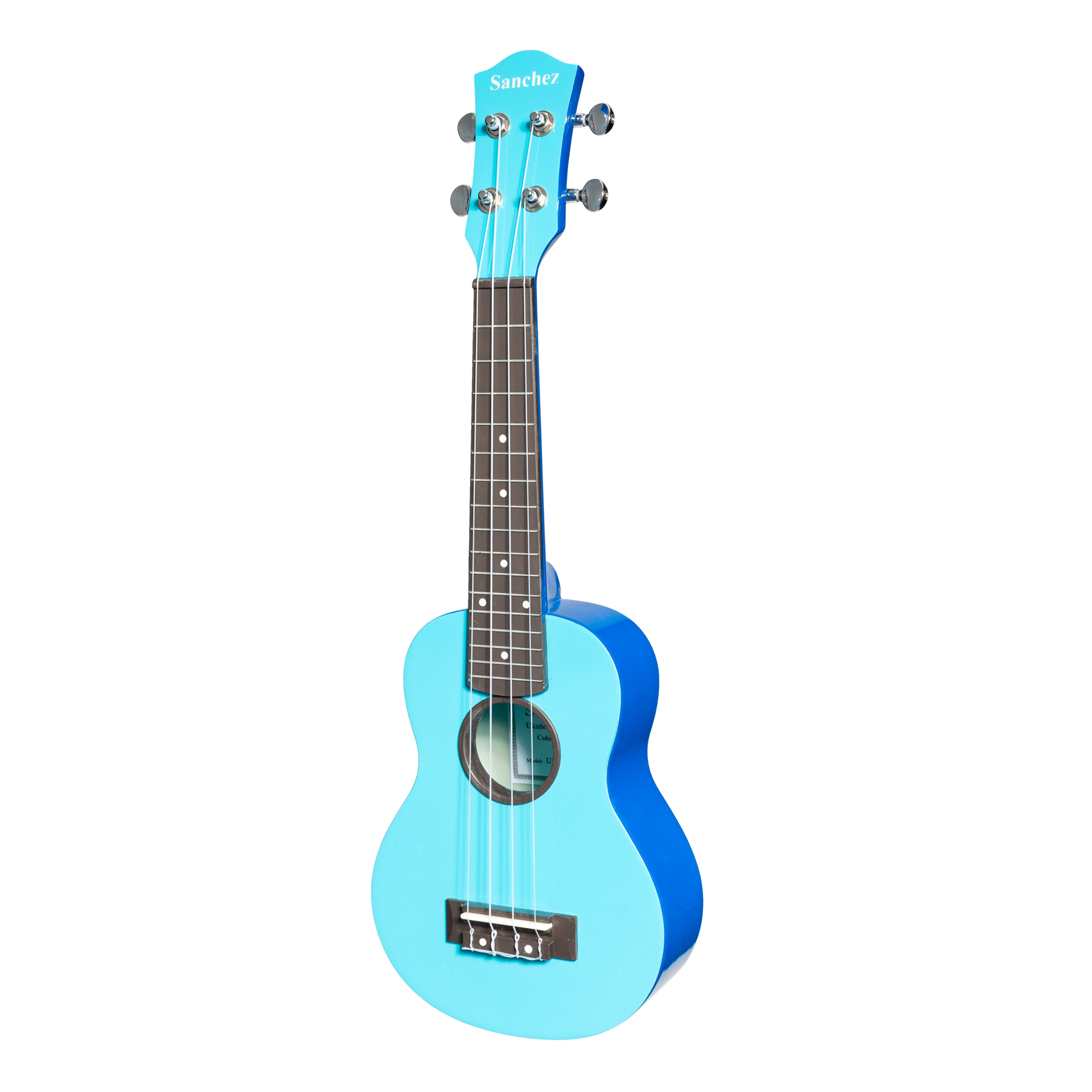 Sanchez ABS Soprano Ukulele with Gigbag (Blue)