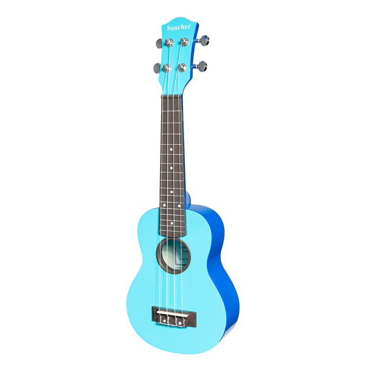 Sanchez ABS Soprano Ukulele with Gigbag (Blue)
