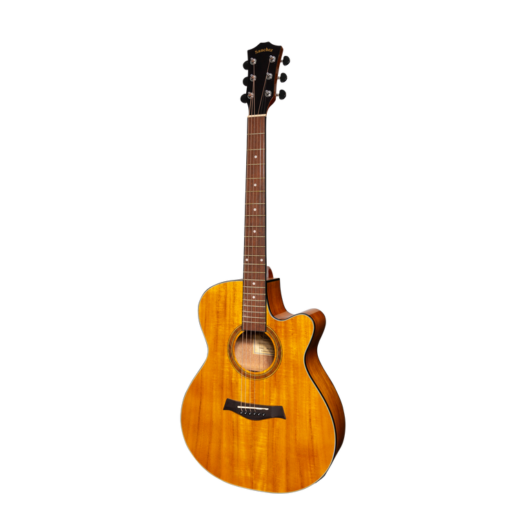 Sanchez Acoustic-Electric Small Body Cutaway Guitar Gloss (Acacia)