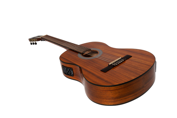 Sanchez Full Size Student Classical Acoustic Electric Guitar Koa (Gloss)