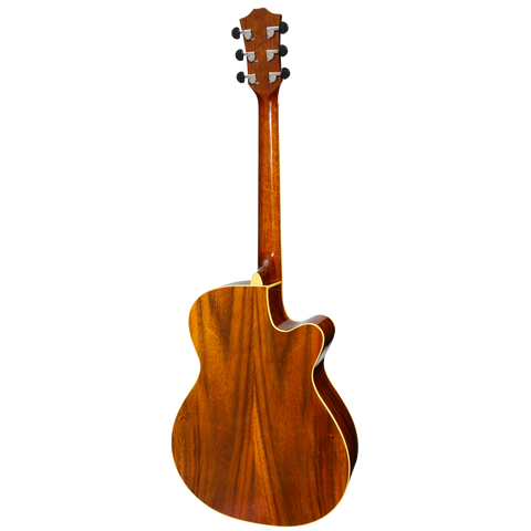 Sanchez Left Handed Acoustic-Electric Small Body Cutaway Guitar Gloss (Rosewood)