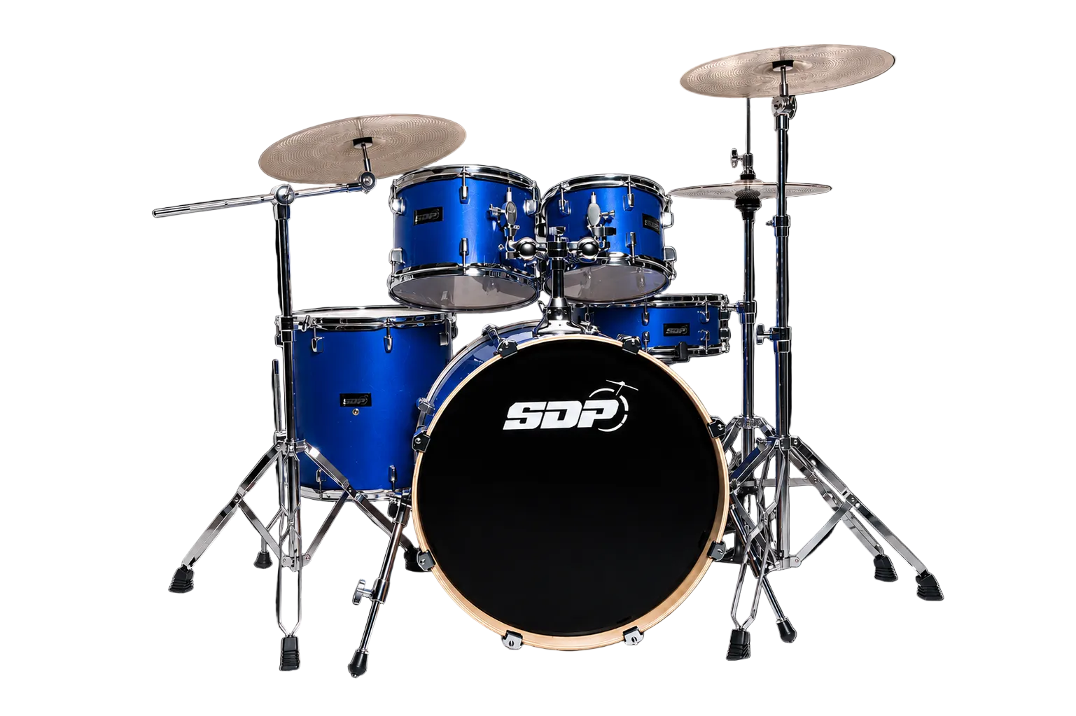 Sonic Drive 5-Piece Pro Series Drum Kit with Silent Cymbals (Metallic Blue)