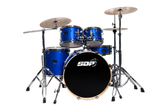 Sonic Drive 5-Piece Pro Series Drum Kit with Silent Cymbals (Metallic Blue)