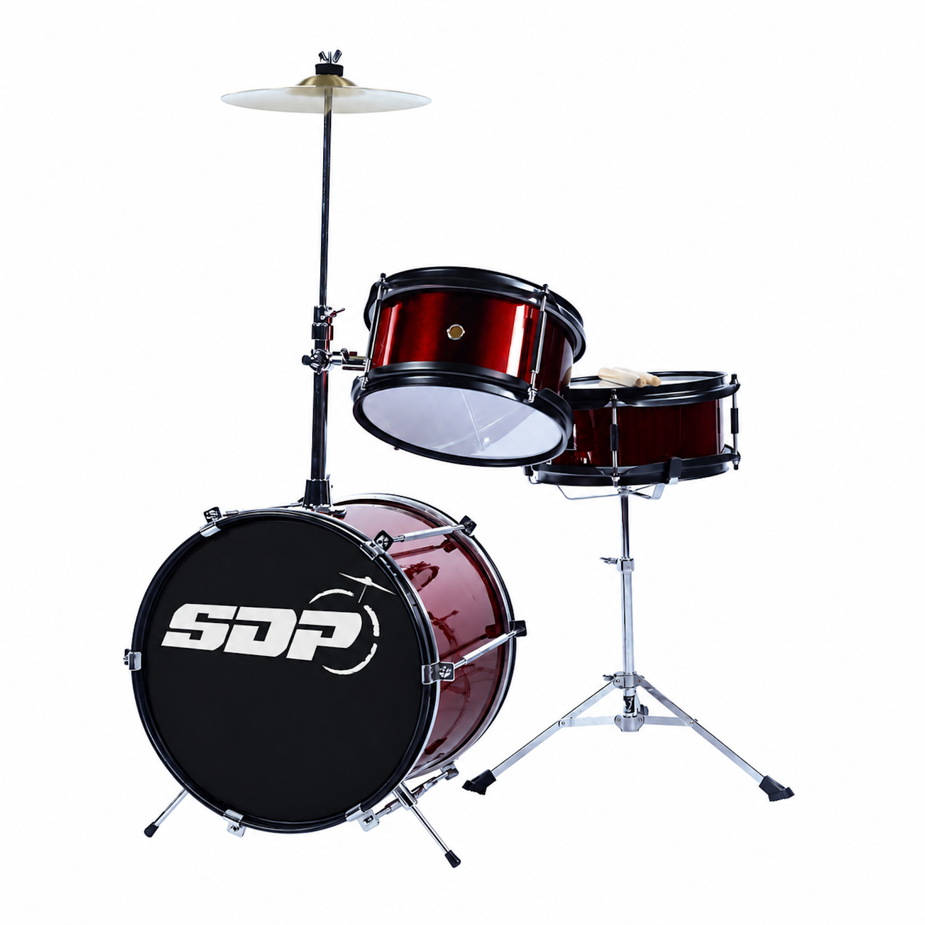 Sonic Drive 3-Piece Junior Drum Kit (Metallic Wine Red)