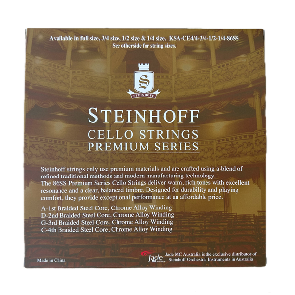 Steinhoff Cello Strings Premium Series (1/2 Size)