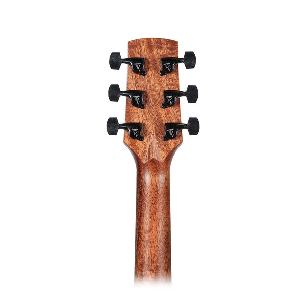 Timberidge Mahogany Solid Top Acoustic Electric Small Body Cutaway Guitar (Natural Satin)